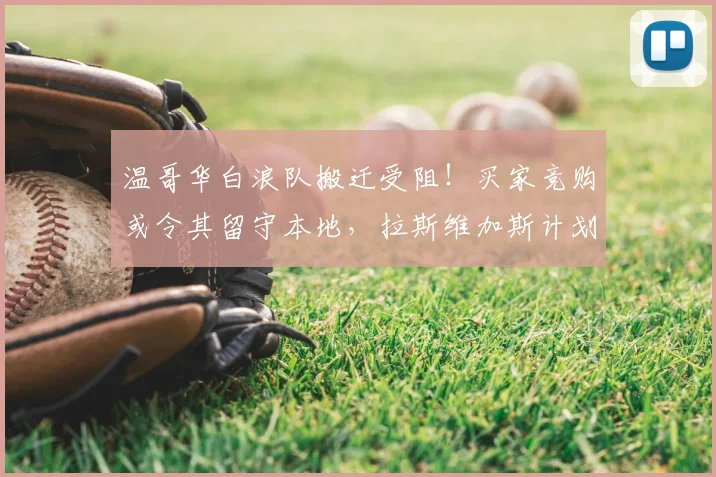 温哥华白浪队搬迁受阻！买家竞购或令其留守本地，拉斯维加斯计划生变